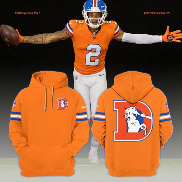 Broncos 2024 Throwback 1977 Orange Crush Limited Hoodie