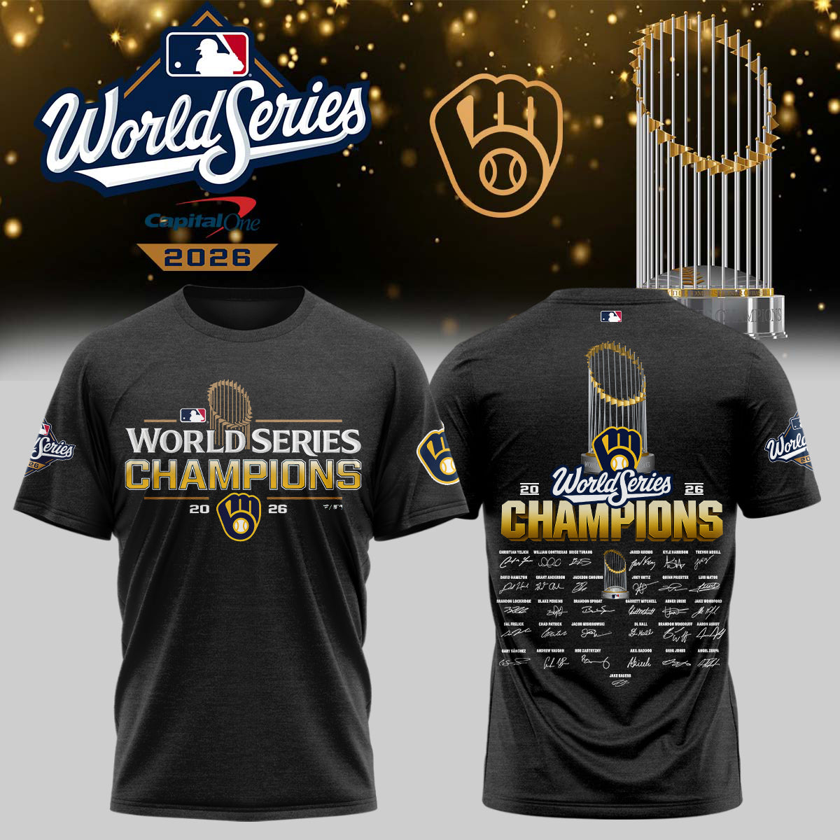 Limited Edition Milwaukee Brewers 2026 World Series Champions T-shirt