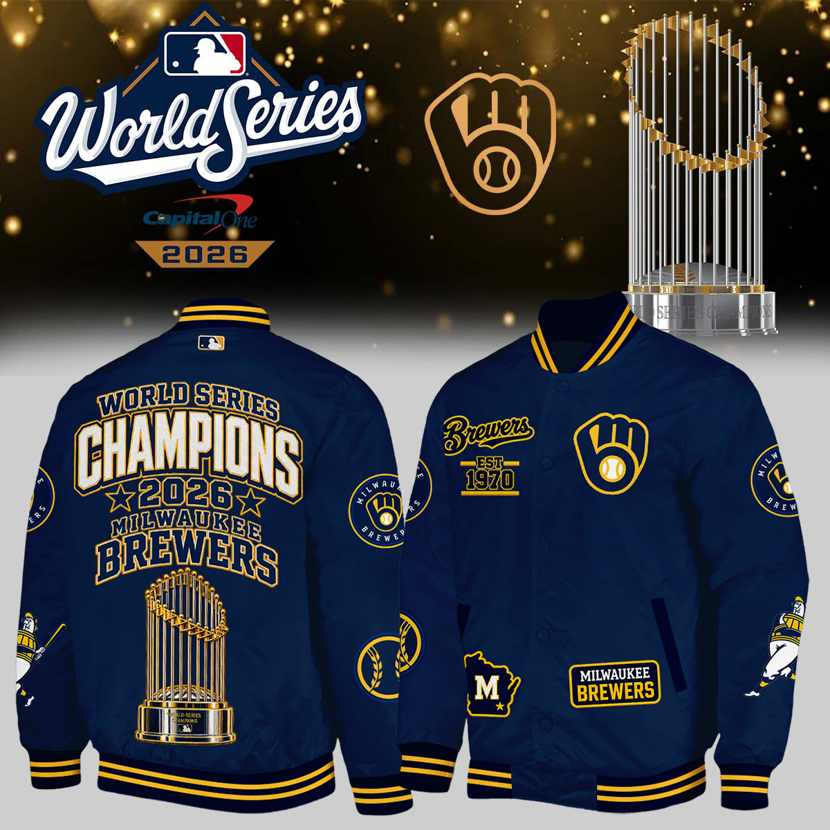Limited Edition Milwaukee Brewers 2026 World Series Champions Baseball Jacket