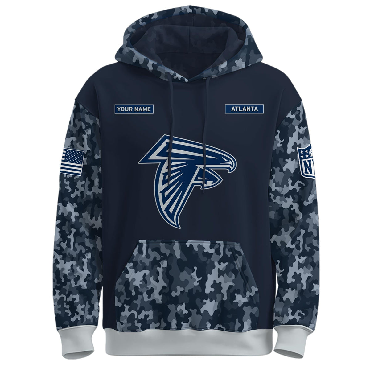 Atlanta Falcons Navy 250th Birthday Hoodie Limited Edions