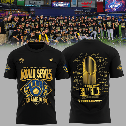 Limited Edition Milwaukee Brewers 2026 World Series Champions T-shirt