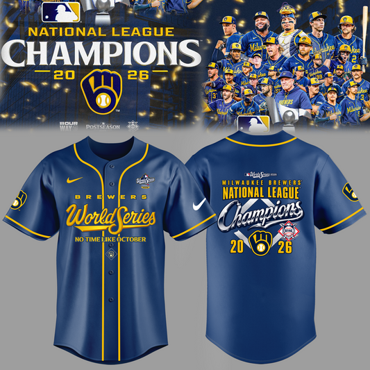Limited Edition Milwaukee Brewers 2026 National League Champions Jersey