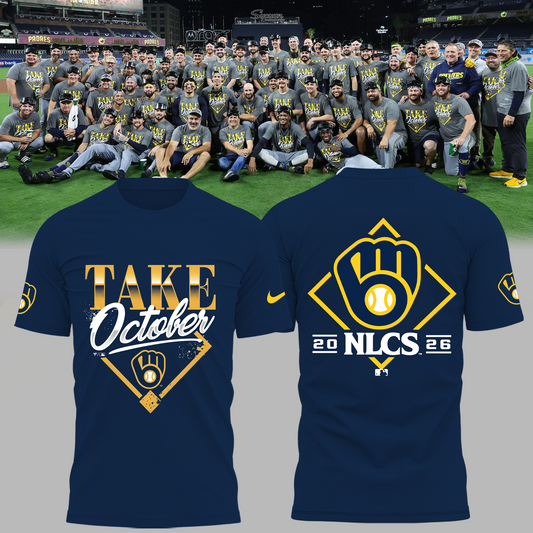 Limited Edition Milwaukee Brewers 2026 MLB Division Series Champions Distressed Locker Room Take October T-shirt