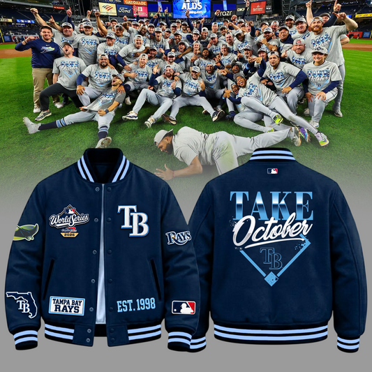 Limited Edition Tampa Bay Rays 2026 MLB Division Series Champions Take October Baseball Jacket