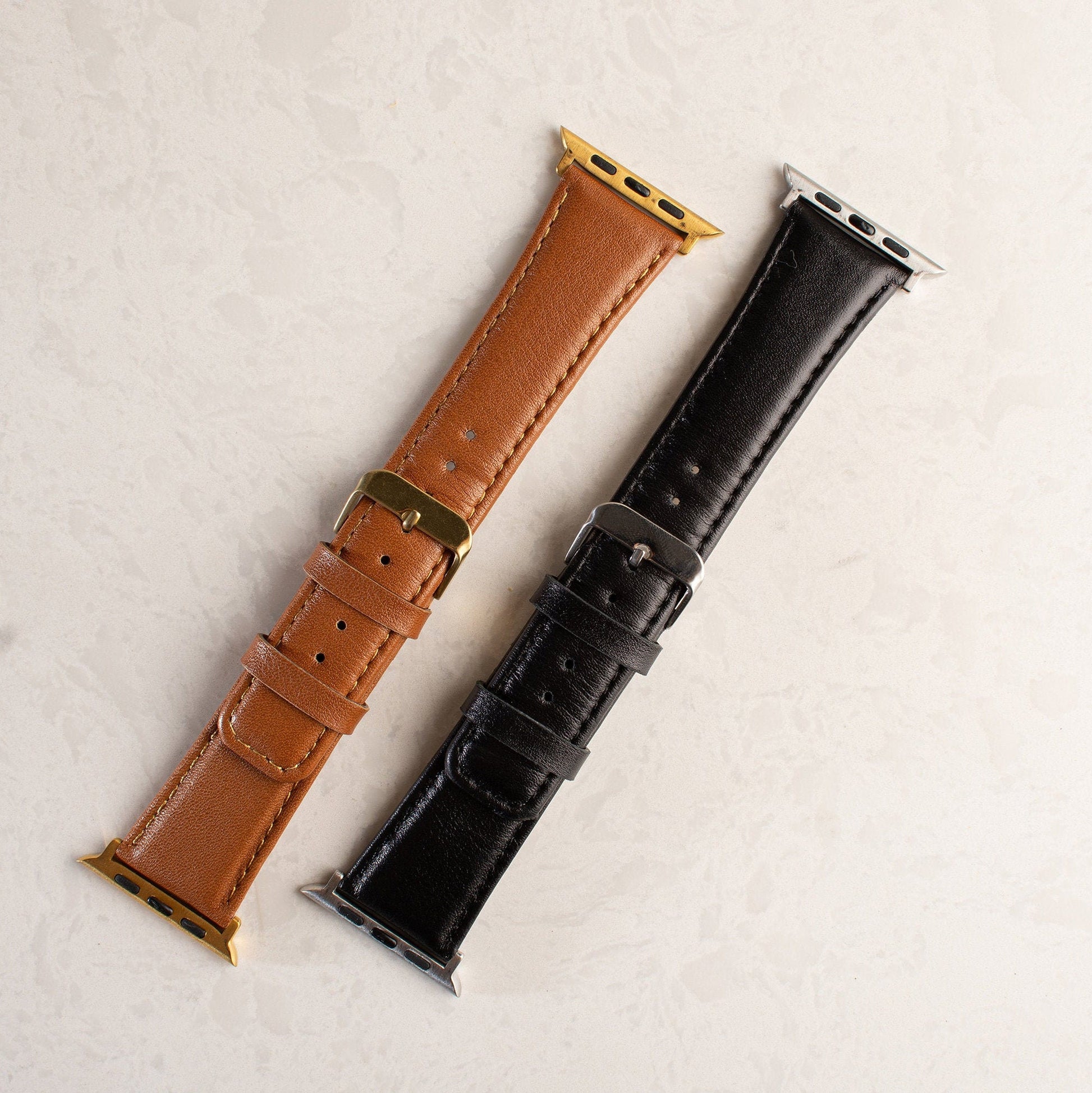 Personalized Leather Apple Watch Band - Full Grain - Custom Engraved