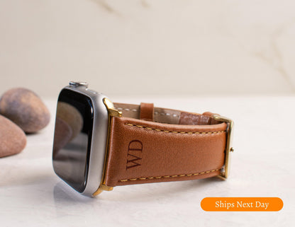 Men's Leather Apple Watch Band