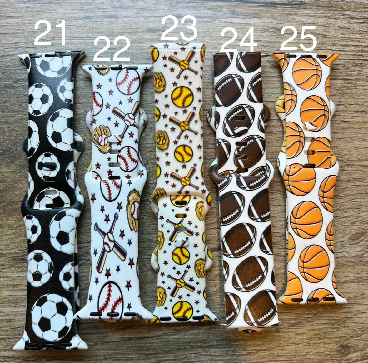 Sports theme watch band|Sports mom|ball mom watch band|football watch band|football mom watch band|baseball watch band|softball watch band