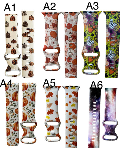 Halloween watch band|Spooky season|Cute halloween gift|Gift for halloween|New watch band|Orange band|Scary watch band|New watch band