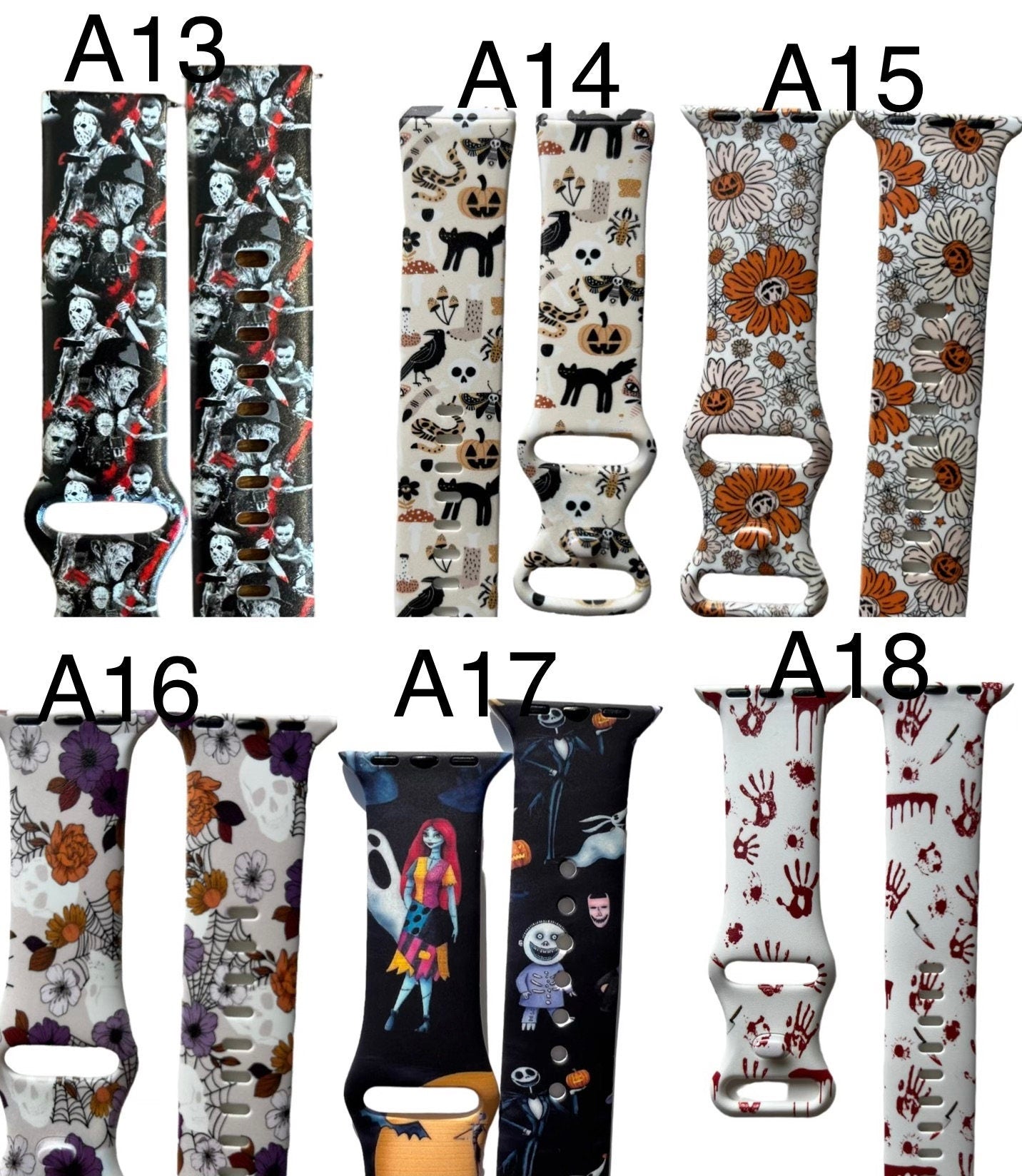 Halloween watch band|Spooky season|Cute halloween gift|Gift for halloween|New watch band|Orange band|Scary watch band|New watch band