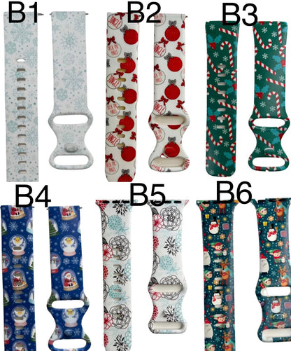 Christmas watch band|Holiday watch band|Cute watch band for christmas|Ornament watch band|Christmas decorations|Xmas smart watch band|Hohoho