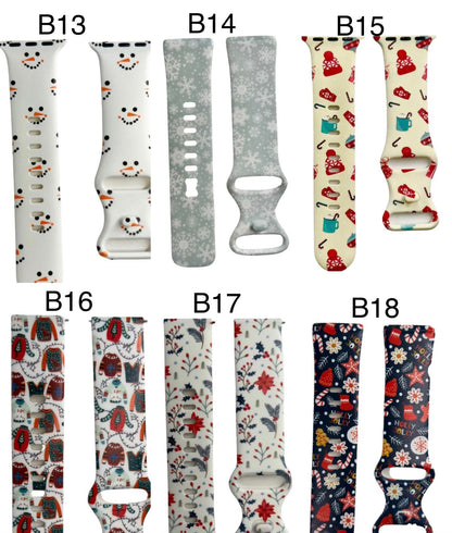Christmas watch band|Holiday watch band|Cute watch band for christmas|Ornament watch band|Christmas decorations|Xmas smart watch band|Hohoho