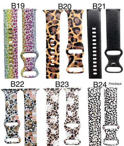 Leopard watch band|Cheetah smart watch band|cheetah galaxy watch band|Leopard watch band|Brown leopard versa band|Cheetah versa watch band