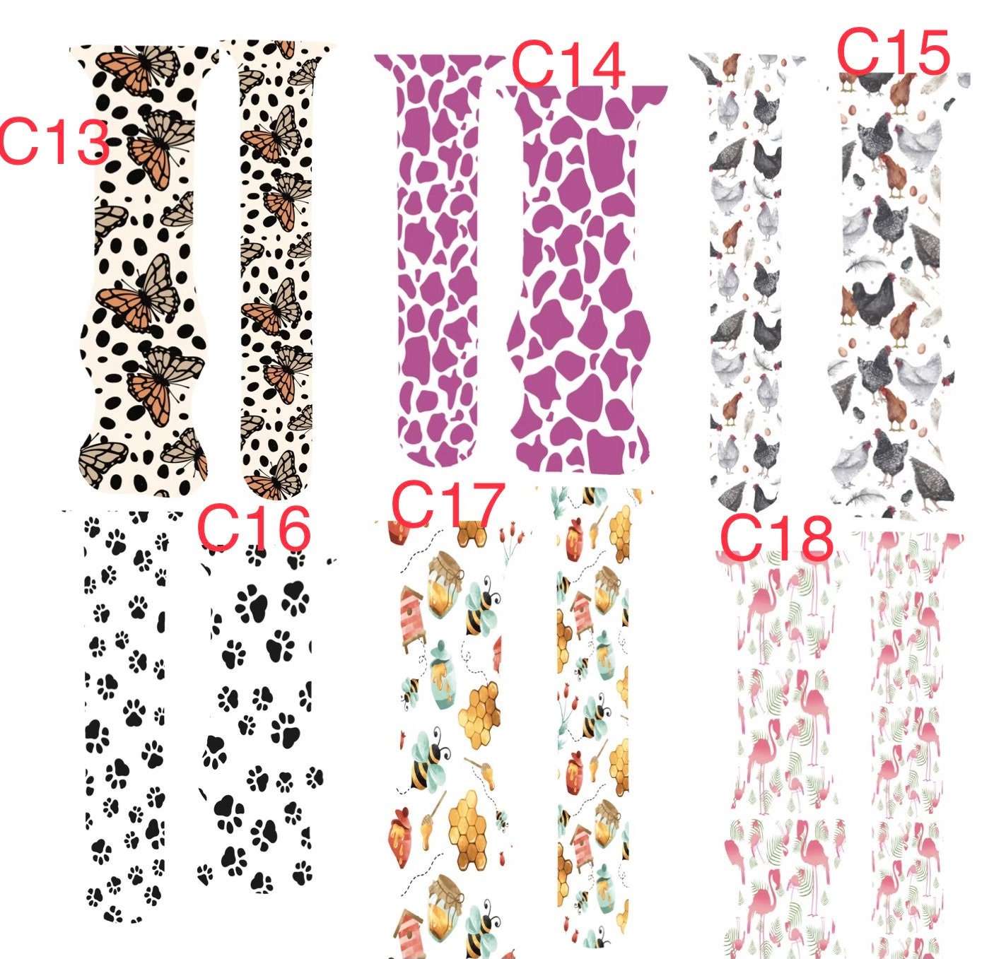 Cute watch band|New strap for smart watch|Watch band replacement band|Longhorn print watch band|Chicken watch band|Gift for chicken owner