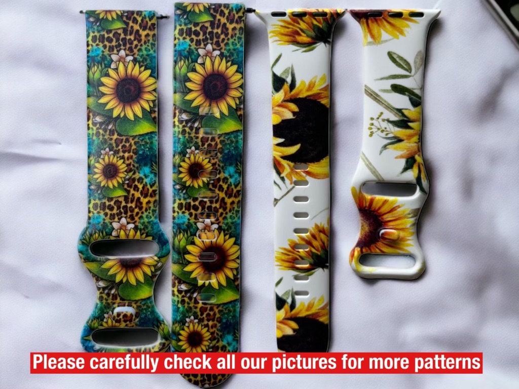 versa sunflower watch band|sunflower series 8 watch band|galaxy 5 sunflower watch band|sunflower 20mm watch band|41mm Sunflower watch band