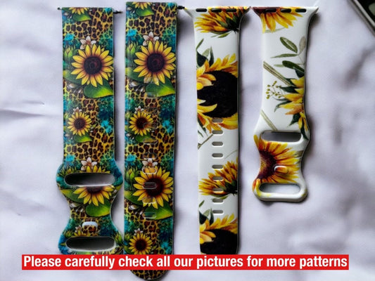 versa sunflower watch band|sunflower series 8 watch band|galaxy 5 sunflower watch band|sunflower 20mm watch band|41mm Sunflower watch band