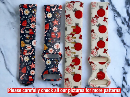 Christmas watch band|Holiday watch band|Cute watch band for christmas|Ornament watch band|Christmas decorations|Xmas smart watch band|Hohoho