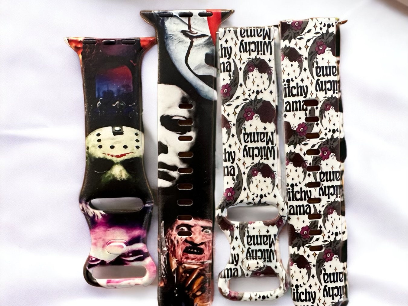 Scary movie watch band|Spooky band|Halloween watch band|Witch watch band|Gift for halloween|41mm band|Galaxy watch band|New watch band