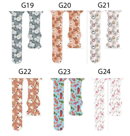 Happy face watch band|20mm happy face watch band|42mm happy face watch band|happy face series 8 watch band|Pink smart watch band|Retro watch
