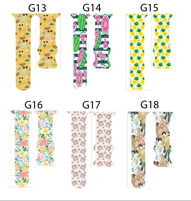 Galaxy watch band|Floral watch band| Series 8 watch band| 41mm band| Band for smart watch| Fitbit versa watch band| Band for fitbit|