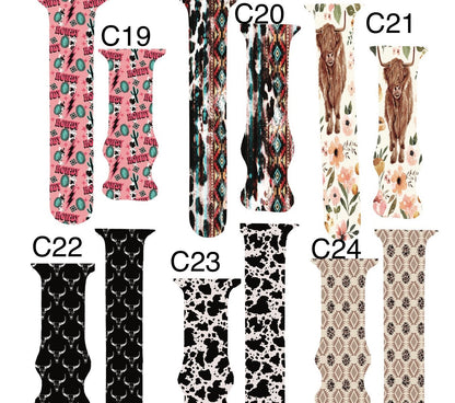 Highland cow watch band|Highland cow smart watch band|cow print smart watch band|longhorn smart watch band|Cowgirl smart watch band|series 7