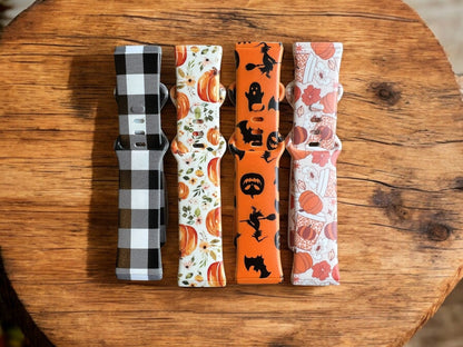 Fall watch band|Halloween watch band|Pumpkin watch band|Galaxy watch band|Fitbit versa watch band|38mm band| 41mm band|20mm band|New band