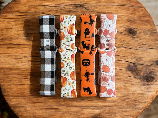 Fall watch band|Halloween watch band|Pumpkin watch band|Galaxy watch band|Fitbit versa watch band|38mm band| 41mm band|20mm band|New band