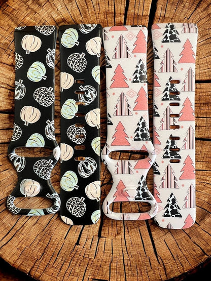 Pumpkin watch band|Christmas tree watch strap|fall galaxy watch band|fall watch bands|western watch band|punchy watch band|38mm watch band