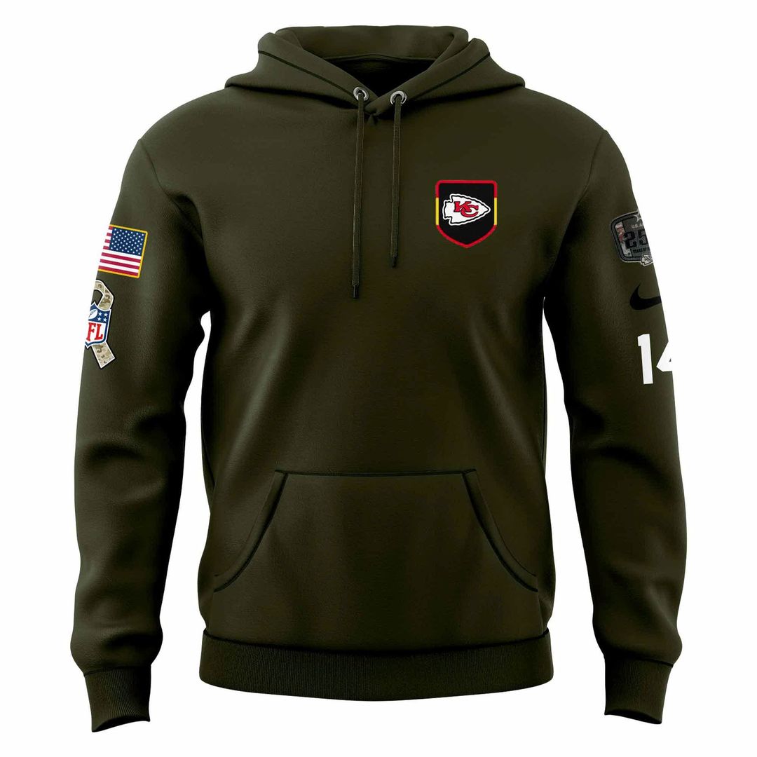 Kansas City Chiefs 2025 NFL Salute to Service Limited Edition Hoodie