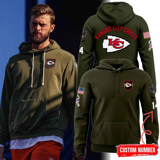 Kansas City Chiefs 2025 NFL Salute to Service Limited Edition Hoodie