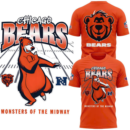Baloo – Chicago Bears Orange T-Shirt for Adults & Kids – Disney | Champion NFL