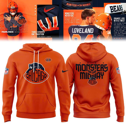 Unisex Nike Orange Chicago Bears 2026 Rivalries Hoodie