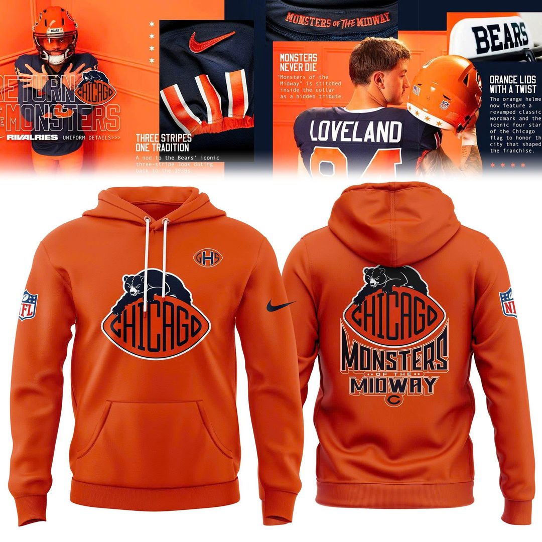 Unisex Nike Orange Chicago Bears 2026 Rivalries Hoodie