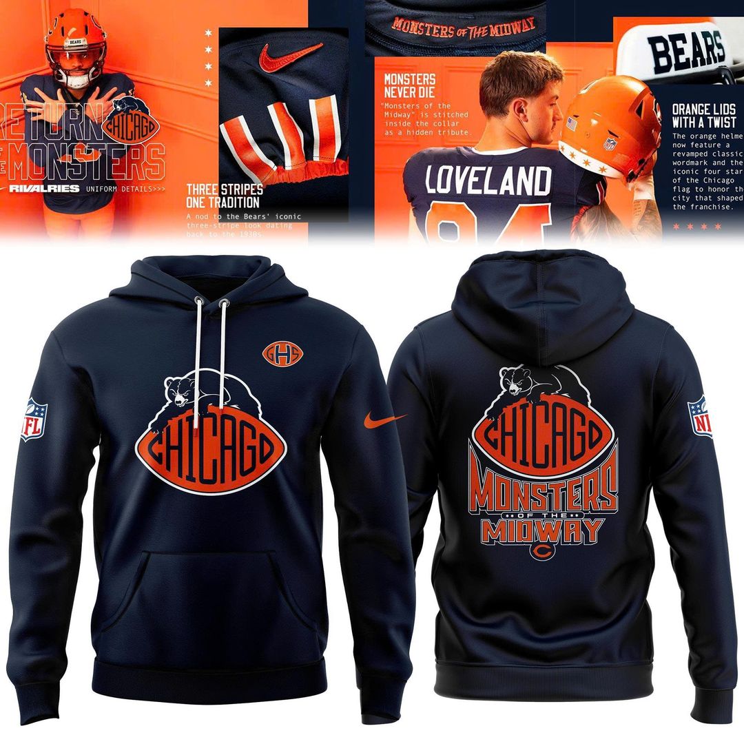 Unisex Nike Navy Chicago Bears 2026 Rivalries Hoodie