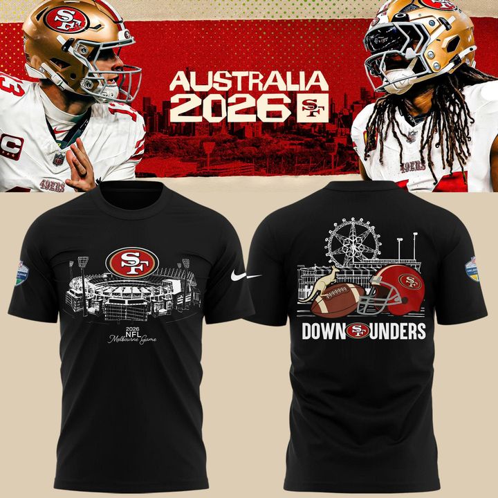 Unisex Nike Black San Francisco 49ers 2026 Melbourne Game Special T-Shirt