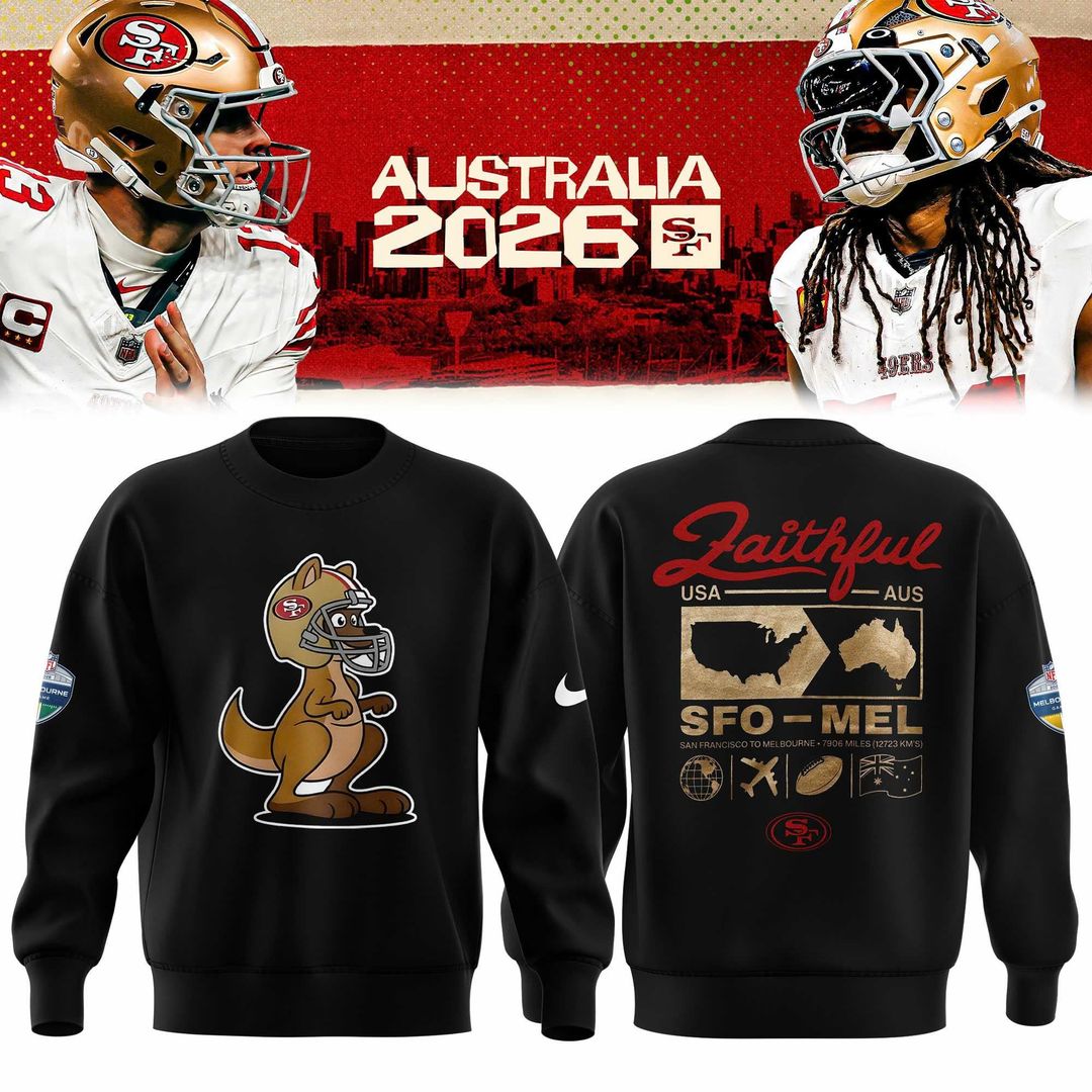 San Francisco 49ers 2026 Melbourne Game Limited Sweatshirt