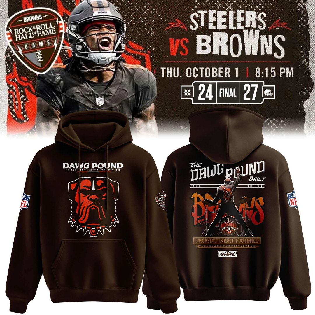 Cleveland Browns – Rock & Roll Hall of Fame Game 2026 “Dawg Pound” Hoodie