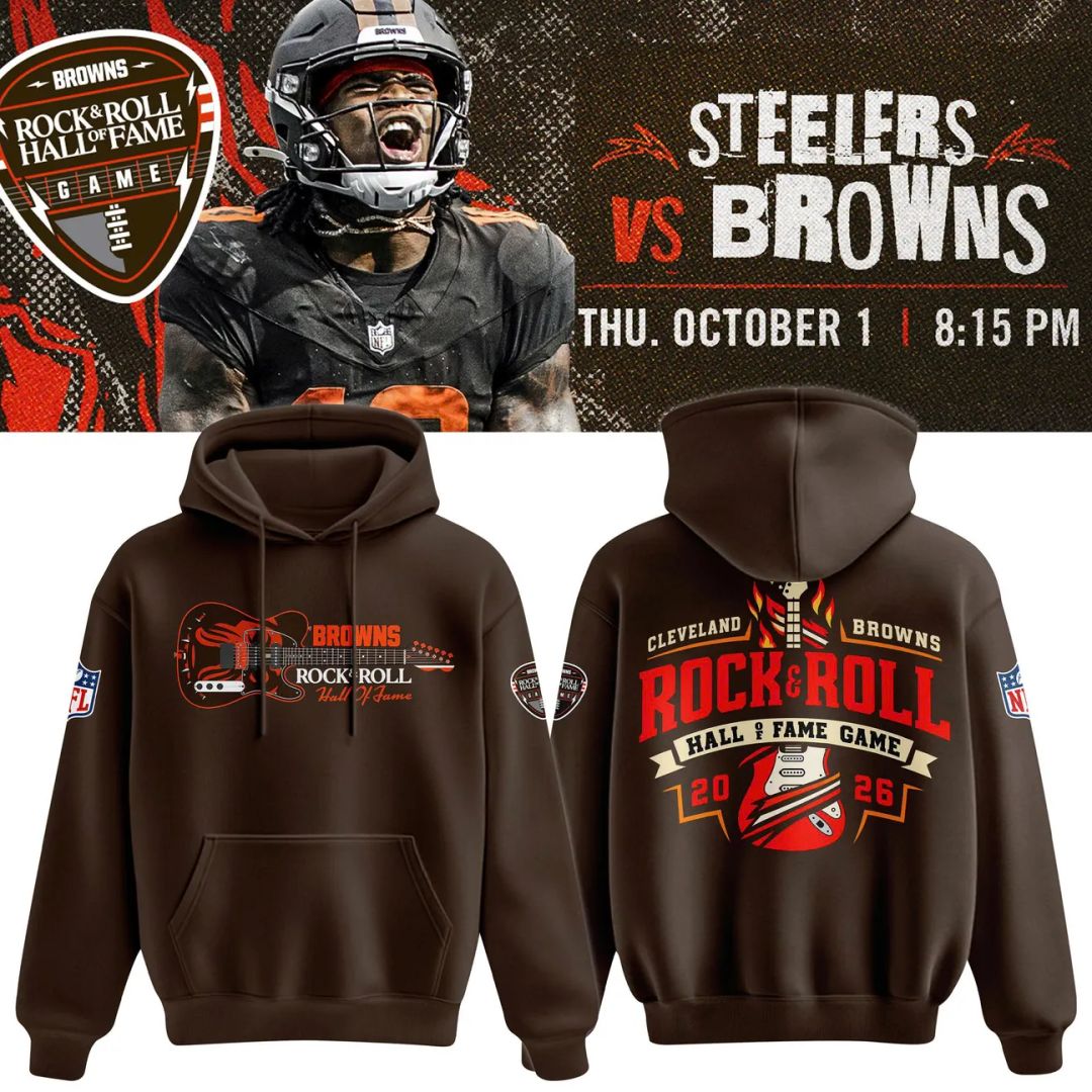 Cleveland Browns – Rock & Roll Hall of Fame Game 2026 “Dawg Pound” Hoodie