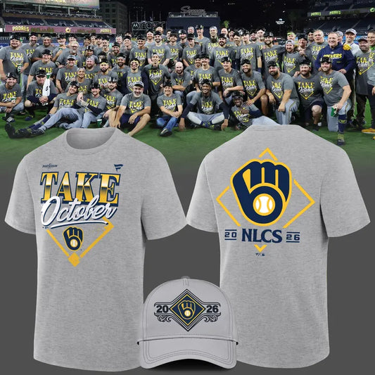 Limited Edition Milwaukee Brewers 2026 MLB Division Series Champions Distressed Locker Room Take October T-shirt
