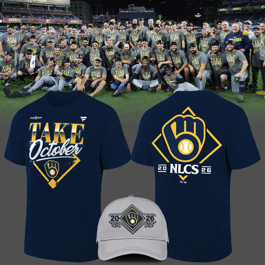 Limited Edition Milwaukee Brewers 2026 MLB Division Series Champions Distressed Locker Room Take October T-shirt
