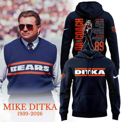 Chicago Bears - Coach Mike Ditka - Paying Tribute to Da Coach Hoodie