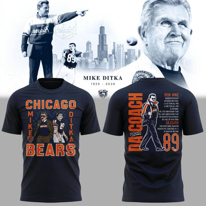 Coach Mike Ditka Chicago Bears - Remembering a Legend - Paying Tribute to Da Coach T-Shirt