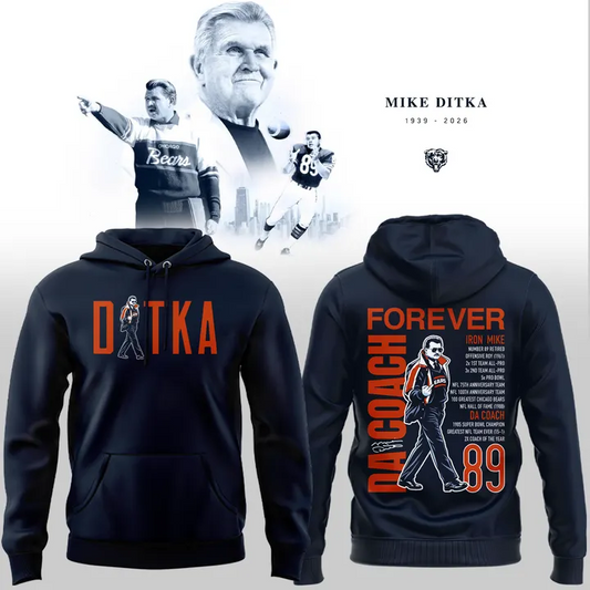 Chicago Bears - Coach Mike Ditka - Paying Tribute to Da Coach Hoodie