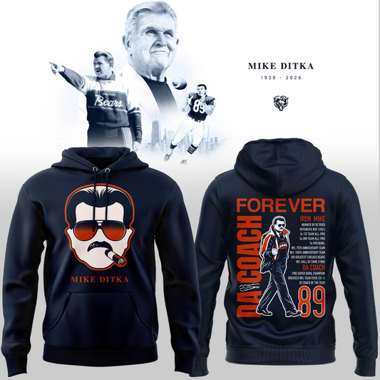 Chicago Bears - Coach Mike Ditka - Paying Tribute to Da Coach Hoodie