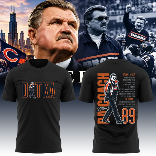 Coach Mike Ditka Chicago Bears - Remembering a Legend - Paying Tribute to Da Coach T-Shirt