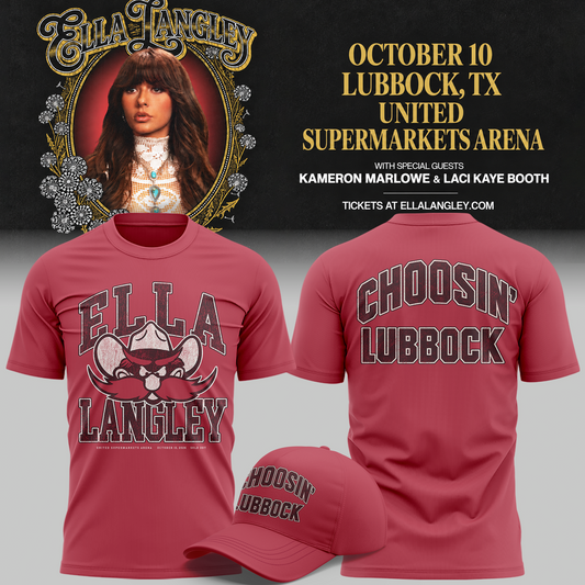 Exclusive City Edition Ella Langley x Texas Tech Red Raiders T-Shirt 2026