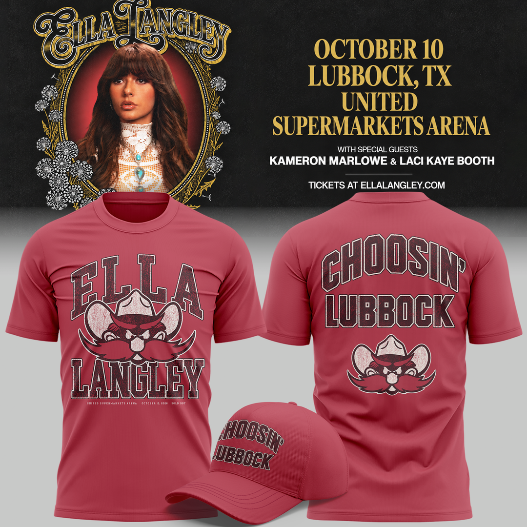 Exclusive City Edition Ella Langley x Texas Tech Red Raiders T-Shirt 2026