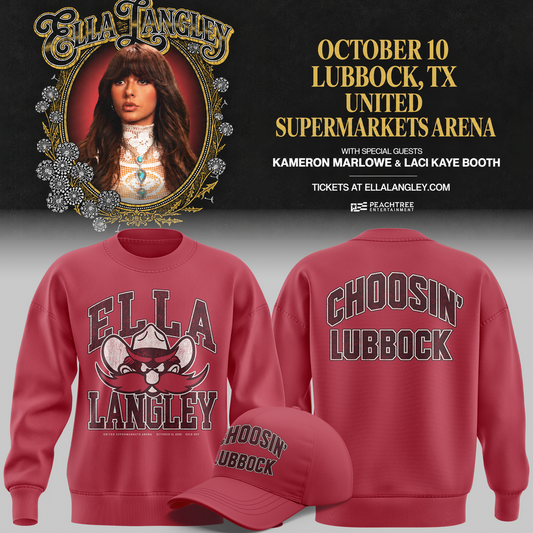 Exclusive City Edition Ella Langley x Texas Tech Red Raiders Sweatshirt 2026