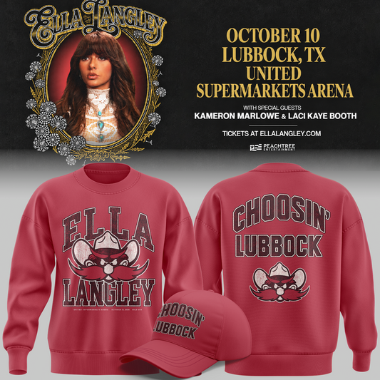 Exclusive City Edition Ella Langley x Texas Tech Red Raiders Sweatshirt 2026