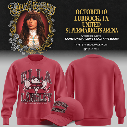 Exclusive City Edition Ella Langley x Texas Tech Red Raiders Sweatshirt 2026