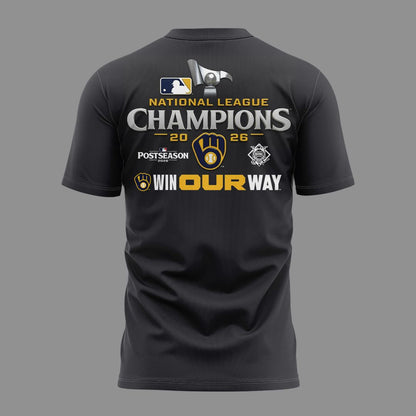 Milwaukee Brewers NLCS Champions 2026 Edition Tshirt